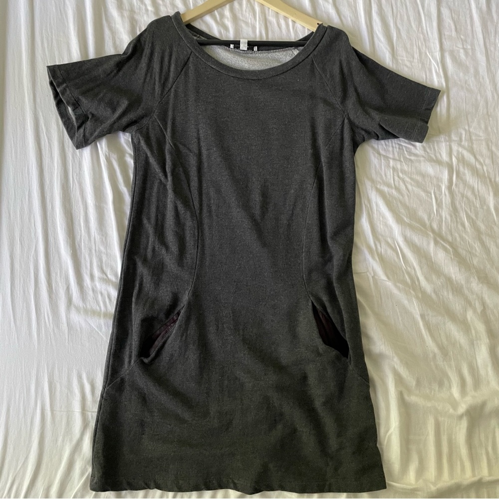 Emerson Fry sweatshirt dress dark gray xs
